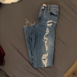 pacsun high rise ripped jeans